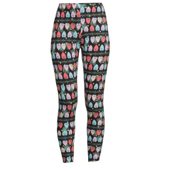 Juniors m medium 7 9 new Christmas lightbulb lightbulbs leggings pants - Picture 4 of 4